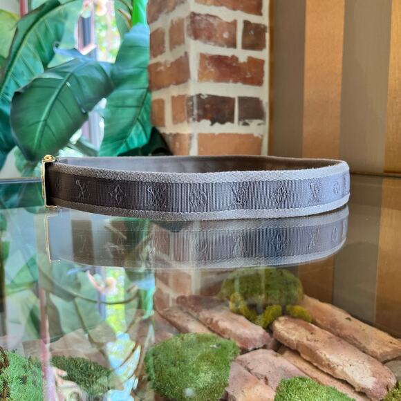 LOUIS VUITTON LV Cut Monogram Canvas Belt SZ90/36(8US) - Picture 3 of 11